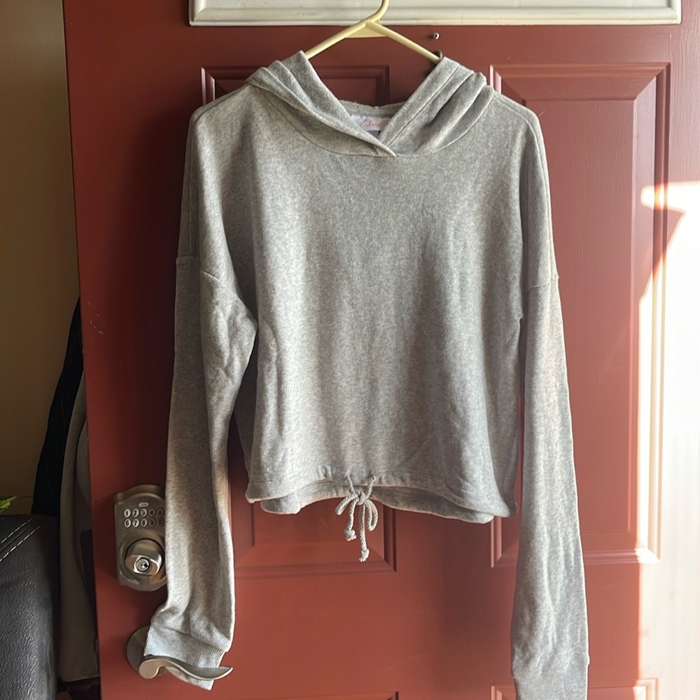 Crop grey sweatshirt